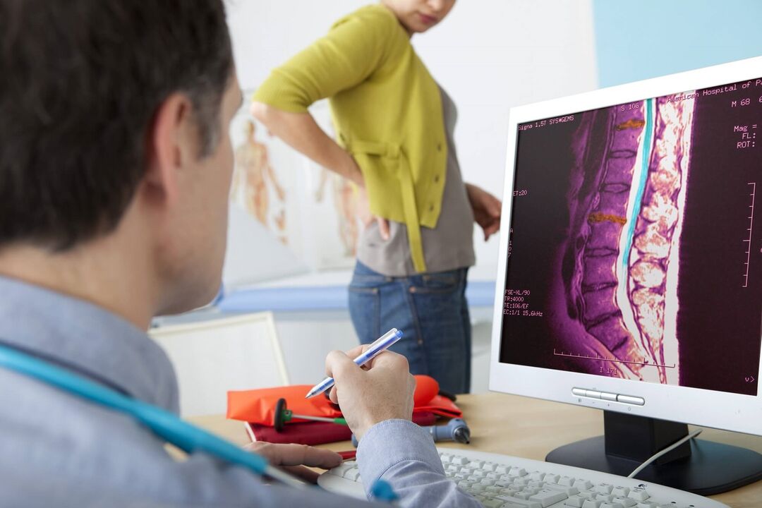 Lumbar osteokondrosiaren diagnostikoa
